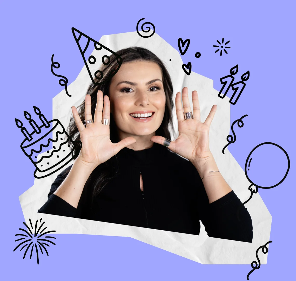 Nathalia Arcuri comemorando os 11 anos da Me Poupe!